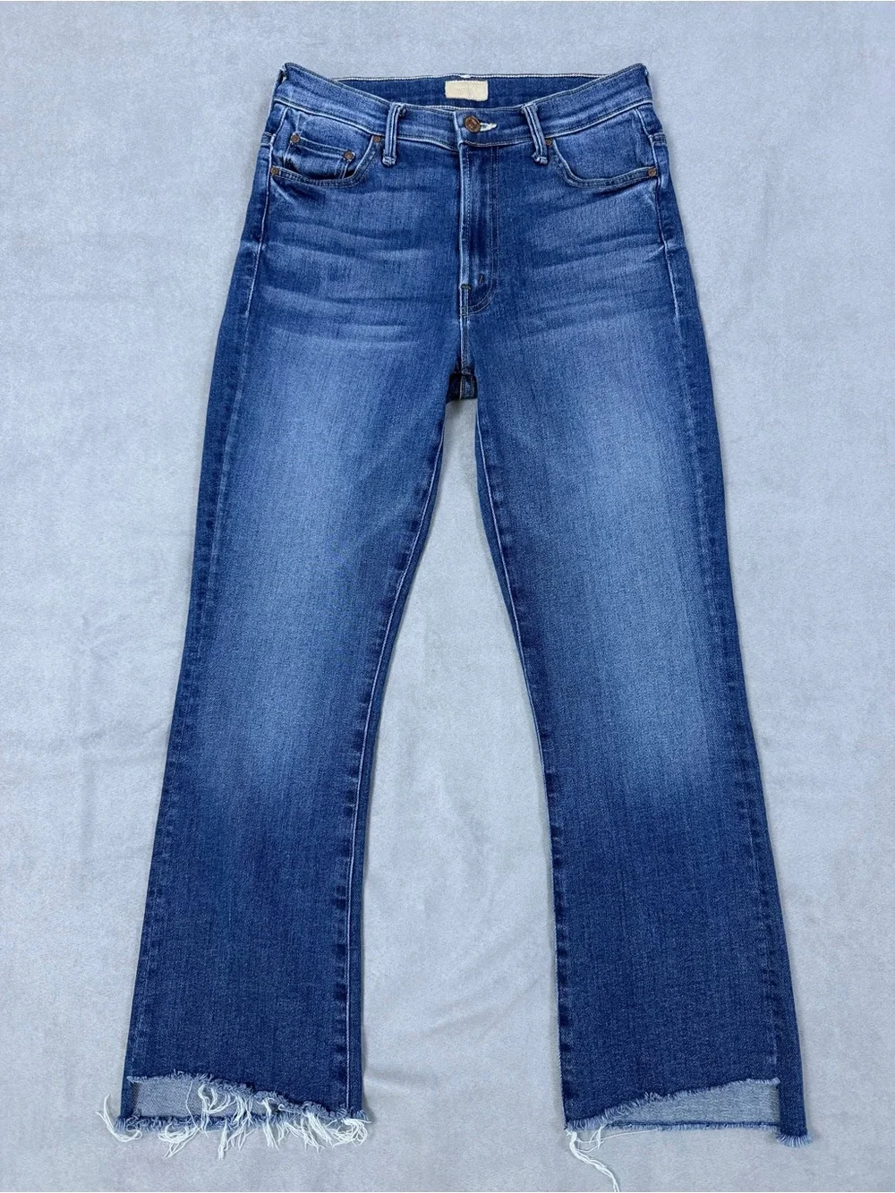 MOTHER The Insider Crop Step Fray Jeans Sweet And Sassy Size 27